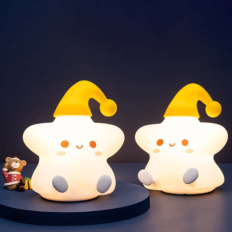 Cute Small Star Seven Colors Led Night Light