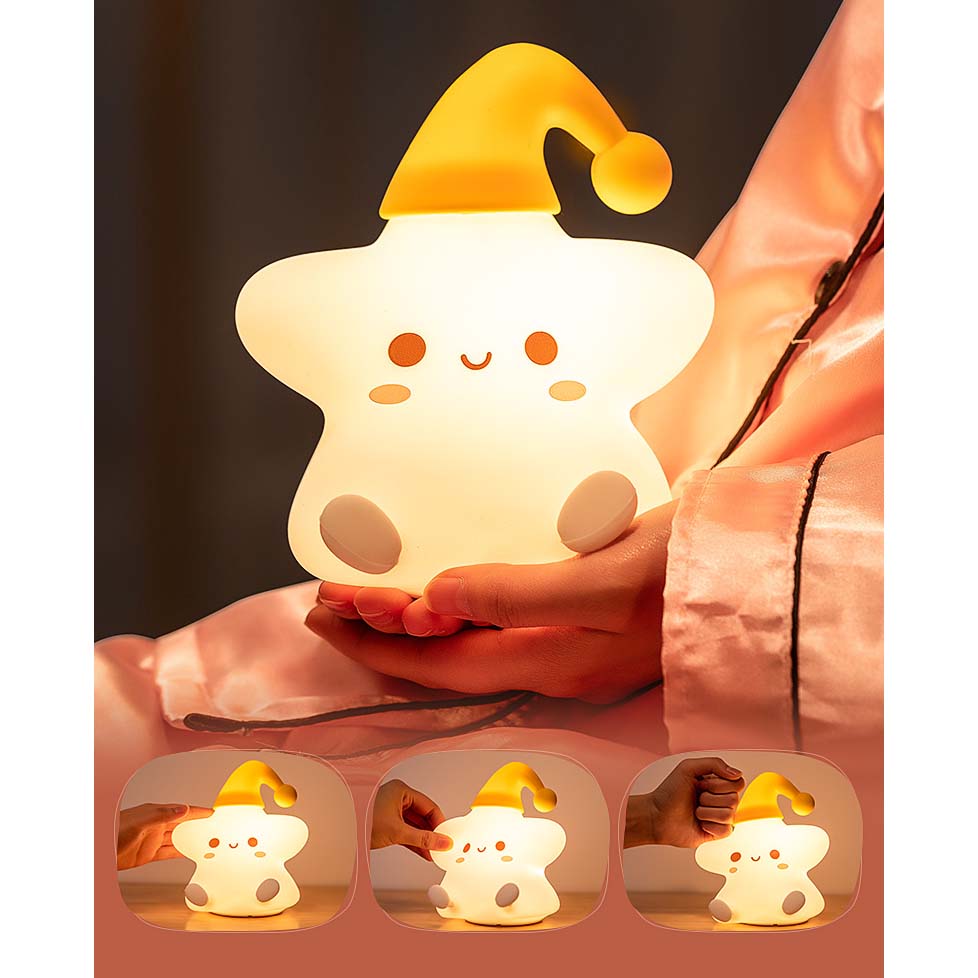 Cute Small Star Seven Colors Led Night Light