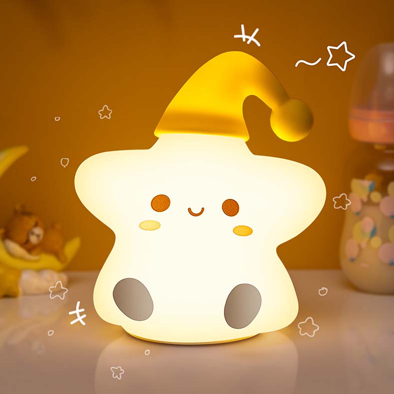Cute Small Star Seven Colors Led Night Light