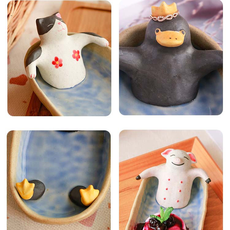 Enjoy Bathing Animal Ceramic Storage Tray