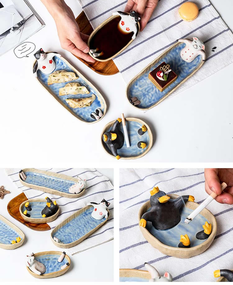 Enjoy Bathing Animal Ceramic Storage Tray