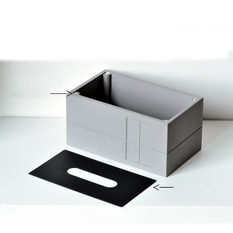 Modern Industrial Art Church Of Light Concrete Tissue Box