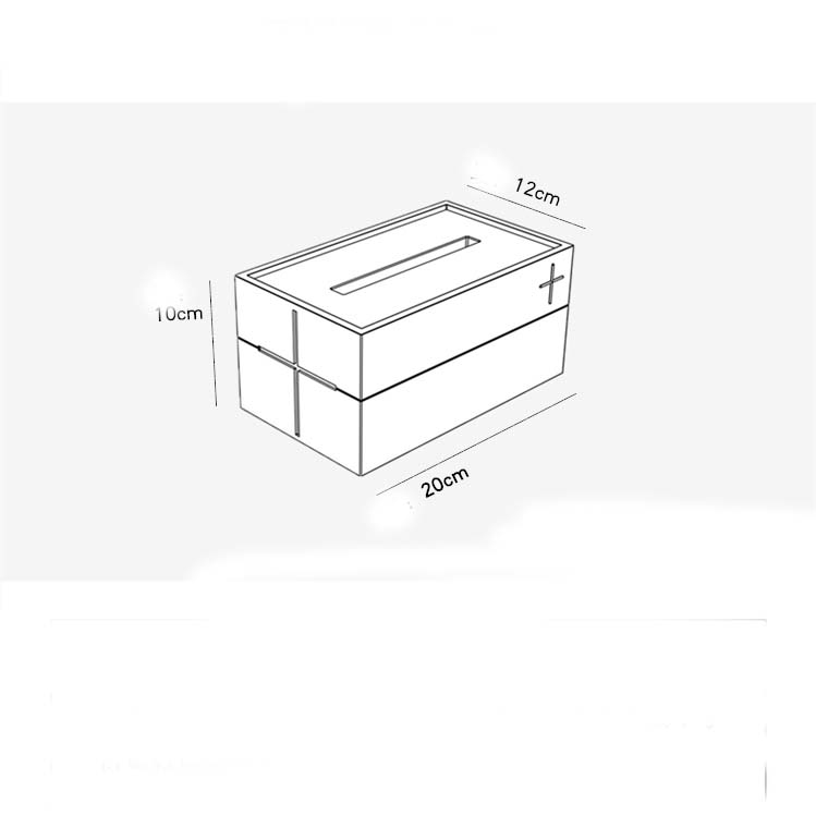 Modern Industrial Art Church Of Light Concrete Tissue Box