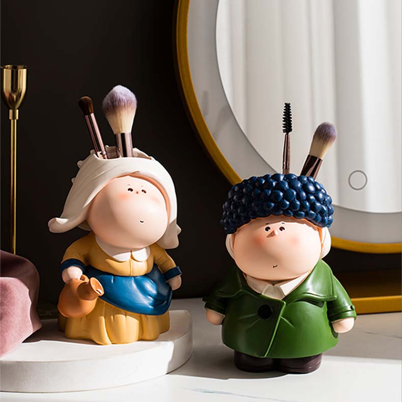 Pastoral Cartoon Organize Storage Pen Holde