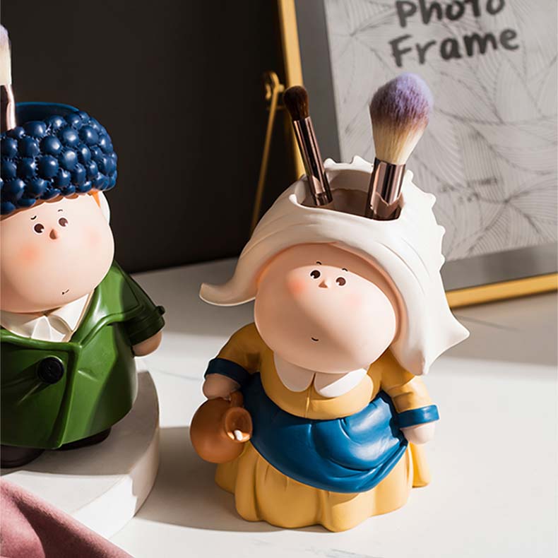 Pastoral Cartoon Organize Storage Pen Holde