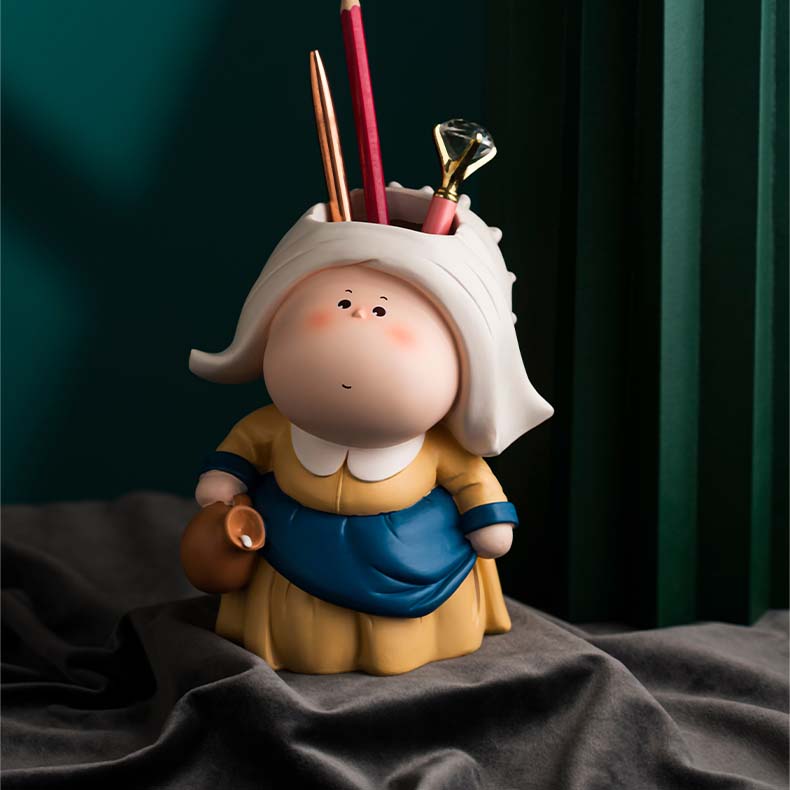 Pastoral Cartoon Organize Storage Pen Holde