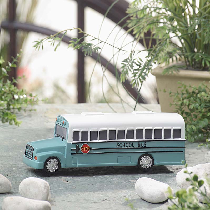 School Bus Shape Decoration Piggy Bank Gift Idea