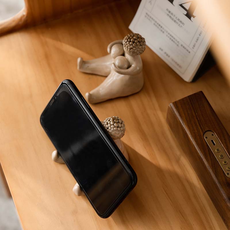 Sexy Abstract Ceramic Figure Phone Holder Desktop Small Ornaments