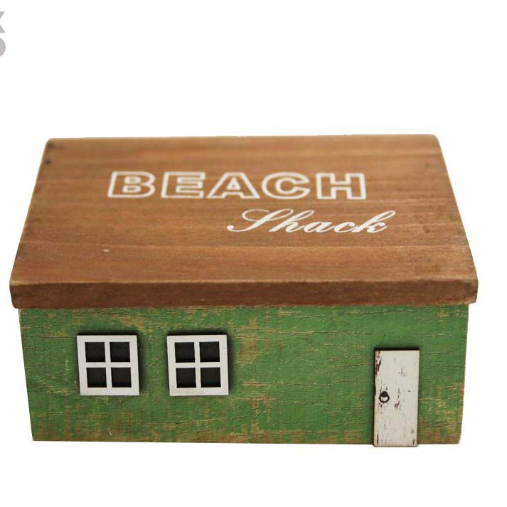 Wooden House Small Article Storage Box Jewelry Storage