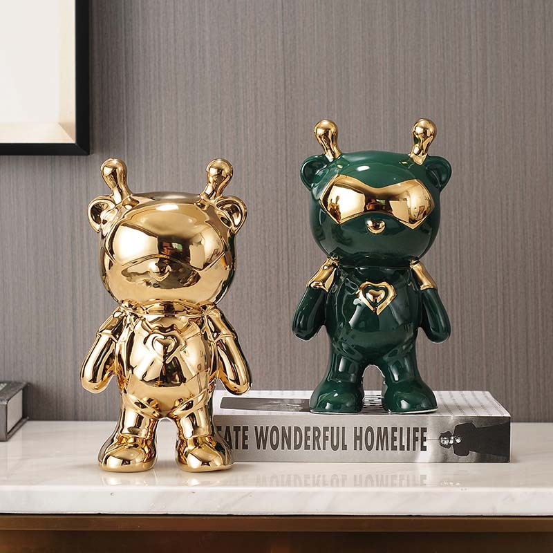 Abstract Super Machine Bear Home Decoration Ornament Sculpture