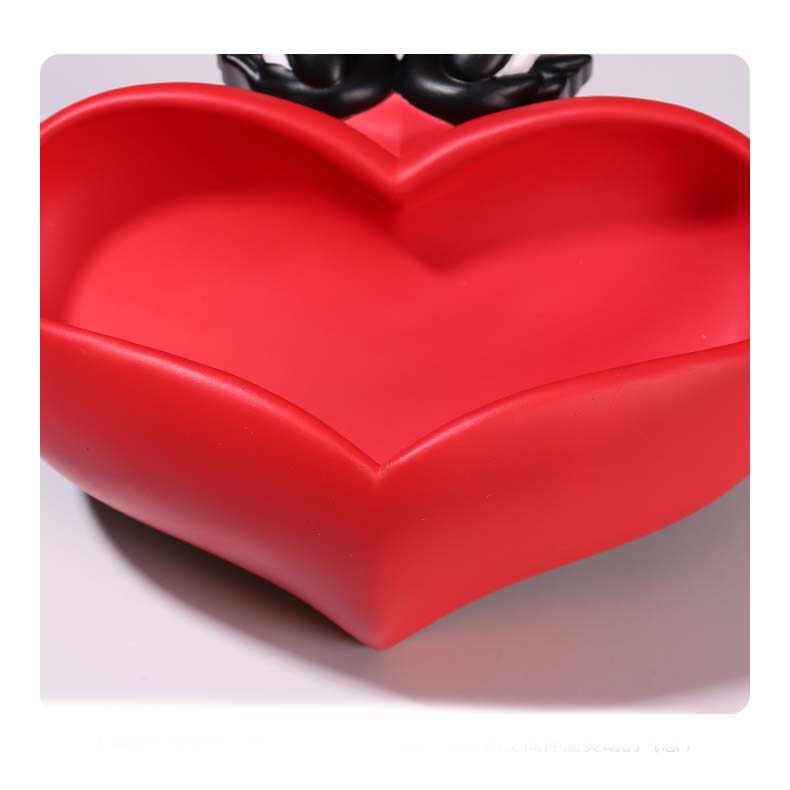 Beautiful Couple Swan Decoration Wall Love Storage Tray