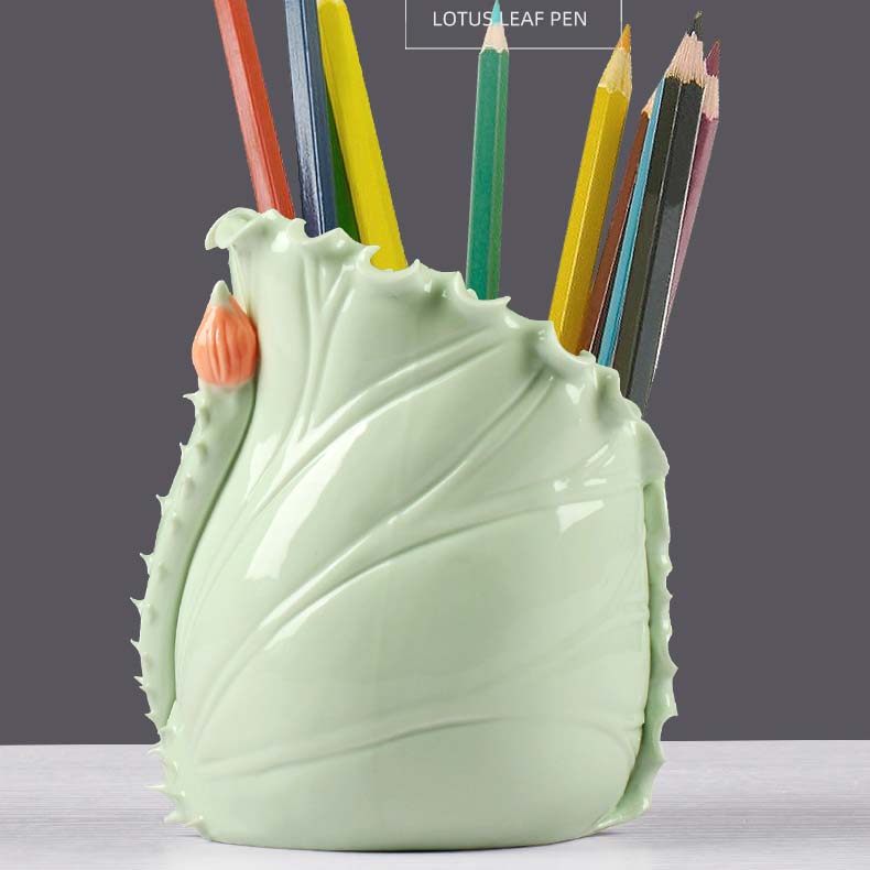 Exquisite Lotus Organize Storage Pen Holder