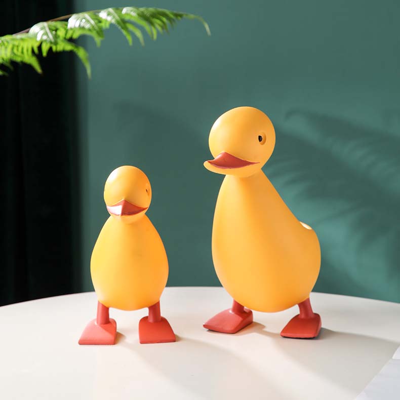 Fun Cartoon Duck Desktop Organize Storage Living Room Decoration Ornaments