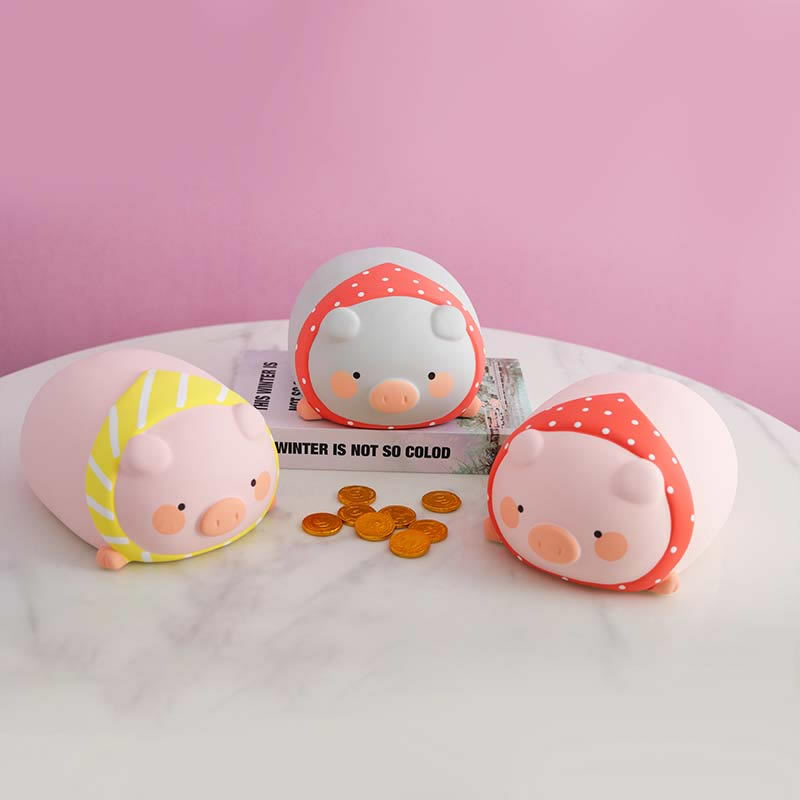 Fun Chubby Piggy Piggy Bank Desktop Decoration