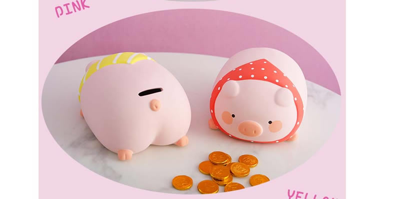 Fun Chubby Piggy Piggy Bank Desktop Decoration