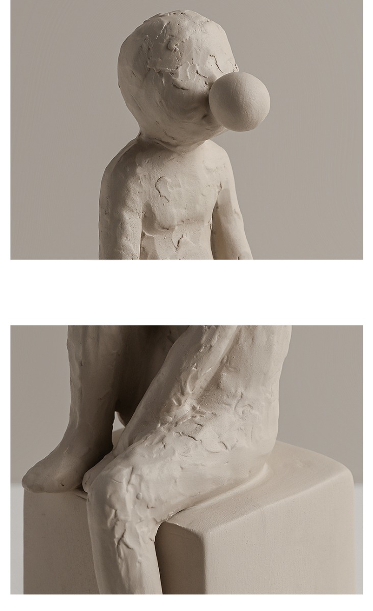 Abstract Character Shape Desktop Decoration Rough Art Small Ornaments