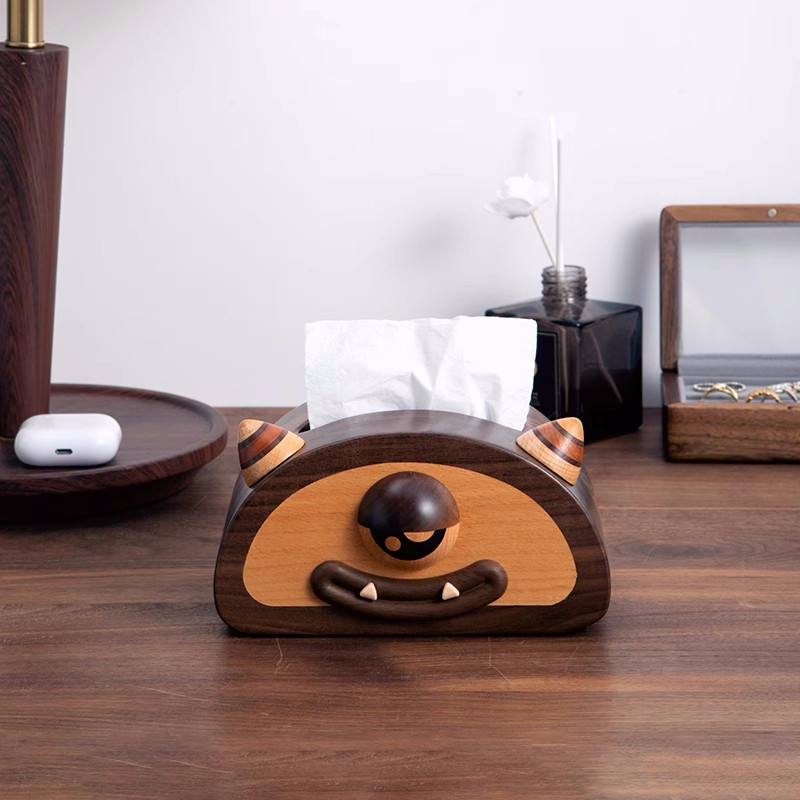 Classic Bighorn Black Walnut Tissue Box