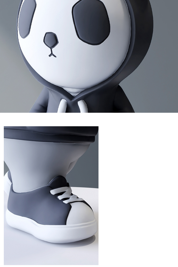 cool-panda-art-sculpture-decoration-
