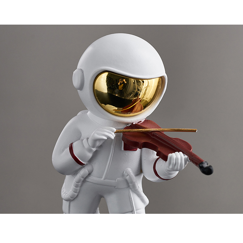 Creative Little Astronaut Music Lover Sculpture Decoration