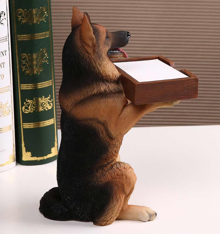 Creative Wolf Dog Shape Business Card Holder