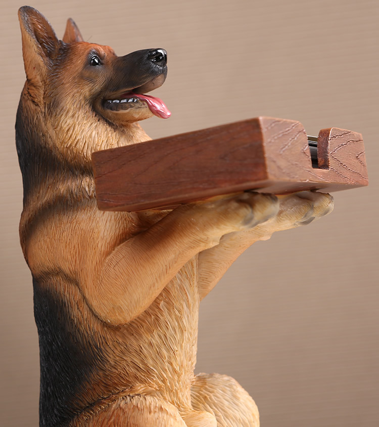 Creative Wolf Dog Shape Business Card Holder