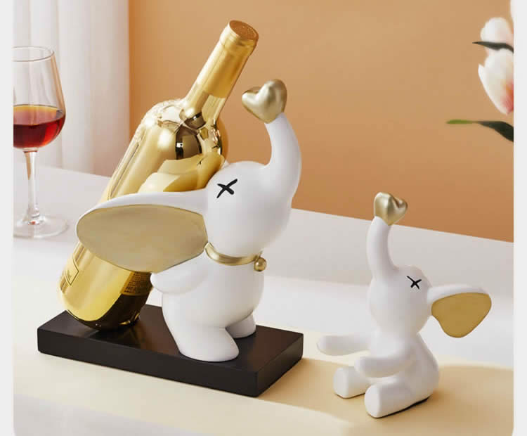 Cute Elephant Combination Decorative Wine Rack