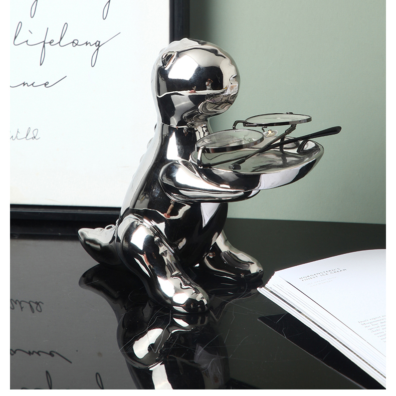 Cute Little Dinosaur Organize Storage Tray Desktop Decoration Ornaments