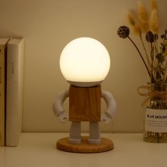 Creative Robot Bedroom Decoration Night Light Table Lamp