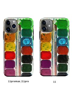 Classic Watercolor Paint Box Theme Iphone Case