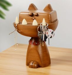 Creative Cartoon Big Teeth Monster Key Hook Desktop Decoration Sculpture