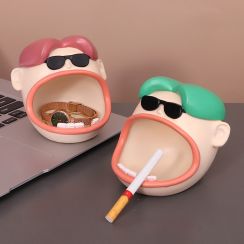 Funny Big Mouth Cartoon Character Ashtray