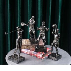 Abstract Football Basketball Sports Player Art Sculpture Decoration