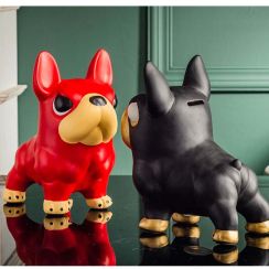 Creative Bulldog Pet Dog Desktop Decoration Piggy Bank