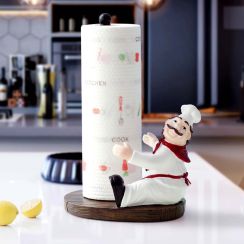 Creative Cartoon Chef Roll Paper Holder Desktop Decoration