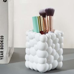 Creative Cobblestone Geometric Art Pen Holder