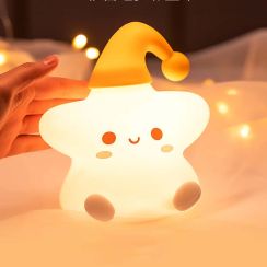 Cute Small Star Seven Colors Led Night Light