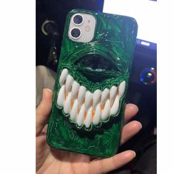 Green Big Mouth Monster iPhone Phone Case