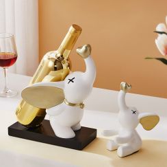 Cute Elephant Combination Decorative Wine Rack