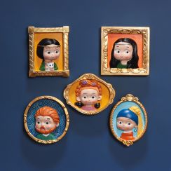 Fun Cartoon Boy Girl Kitchen Fridge Magnets (5pcs)