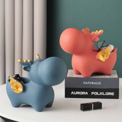 Joyful Elk Desktop Remote Control Key Organizing Storage Home Decoration