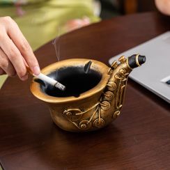 Vintage Saxophone Musical Instrument Ashtray