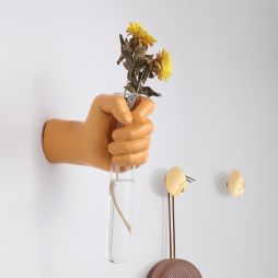 Creative Hand Shape Flower Vase Wall Art Decoration Hydroponic Small Plant Pot