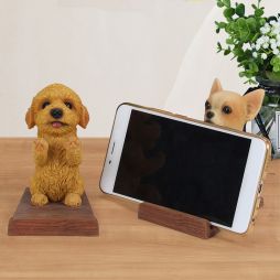 Cute Dog Phone Holder Desktop Ornaments