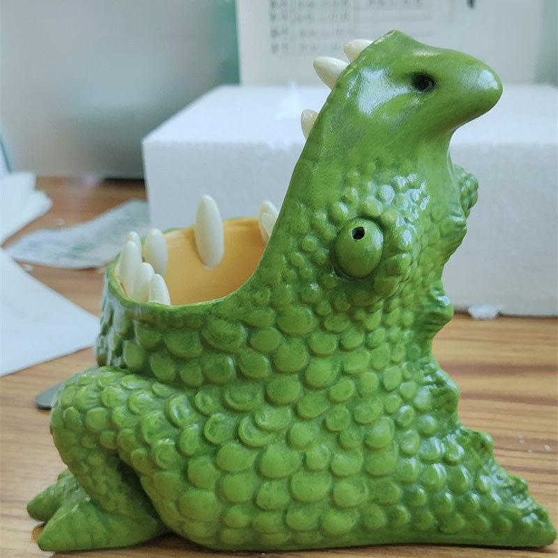 Dinosaur Desktop Organizer Pen Holder With A Big Mouth