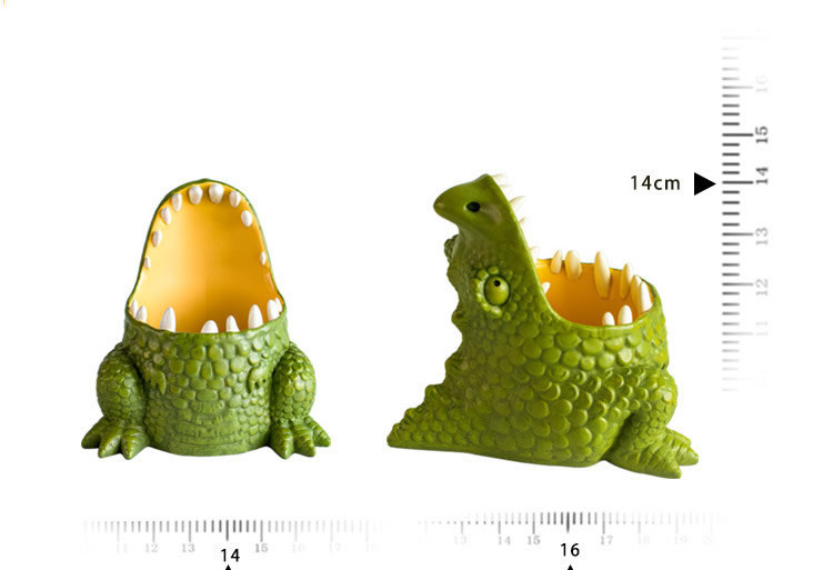 Dinosaur Desktop Organizer Pen Holder With A Big Mouth