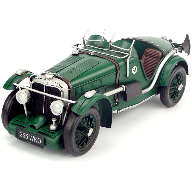 Handcrafted Vintage Iron Classic Sports Car Model