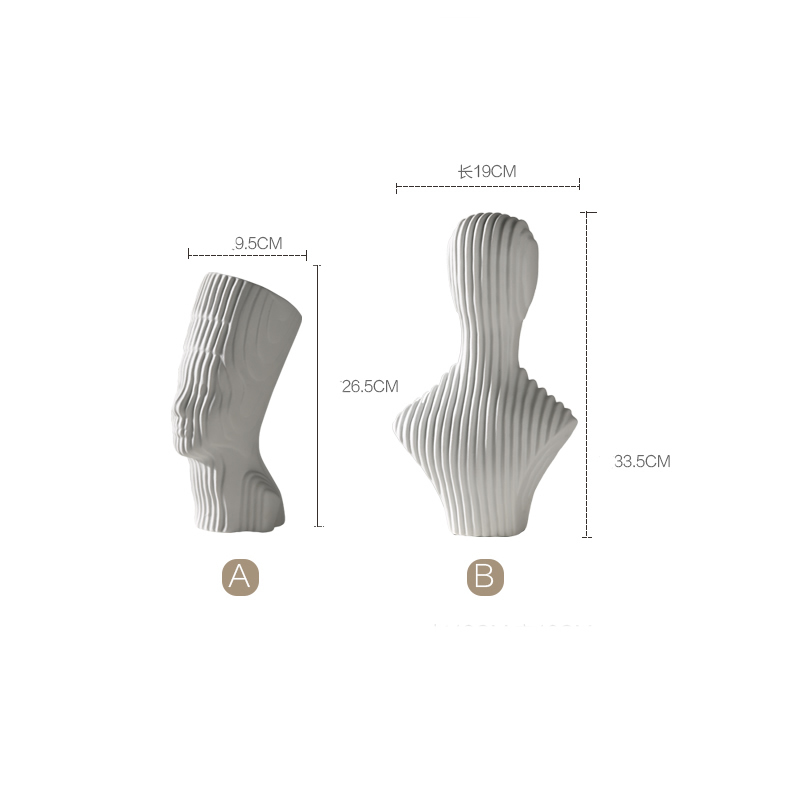 Modern Abstract Geometric Art Character Sculpture Home Decoration Ornaments