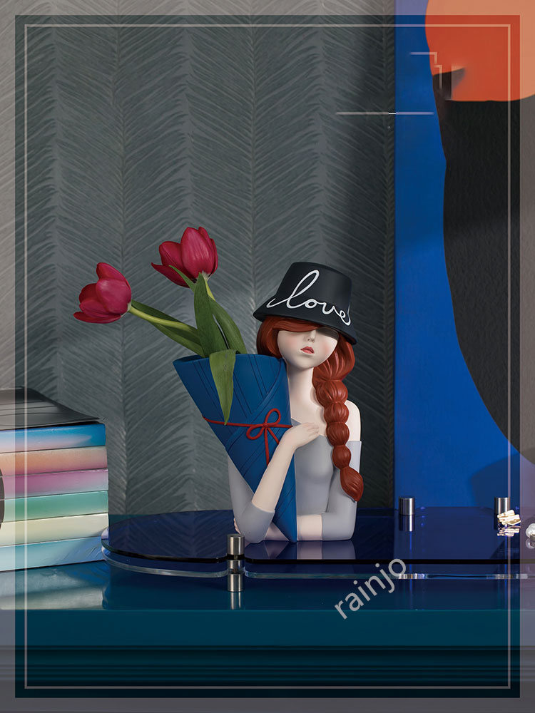 Pretty Hip Hop Girl Art Home Decor Vase