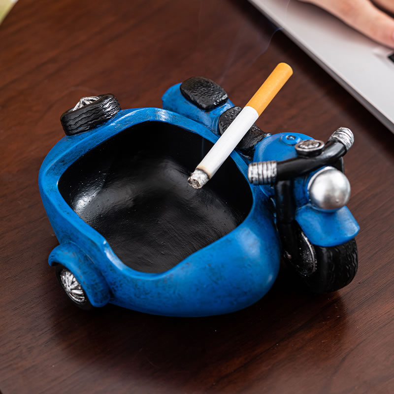 Retro Motorcycle Desktop Decorative Ashtray