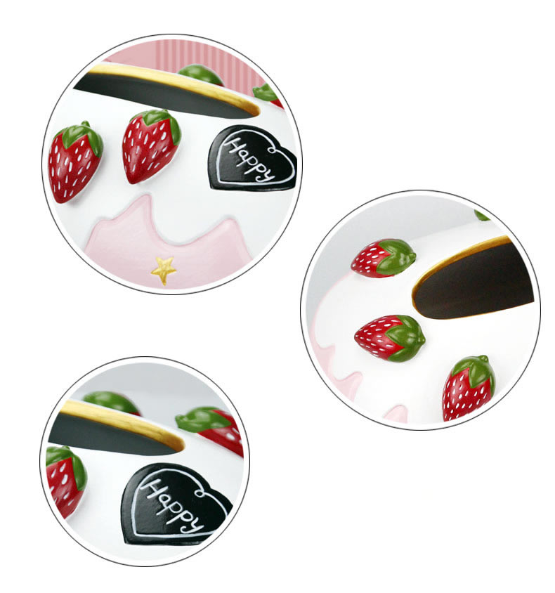 Strawberry-Themed Ceramic Tissue Box